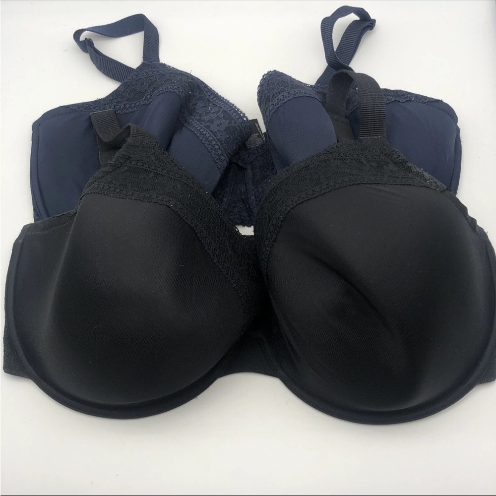 2 ~M & S Bras Underwire Full coverage 40F Black/Blue